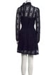 Red Valentino Lace Pattern Mini Dress