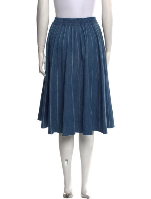 Red Valentino Raw-Edge Trim Knee-Length Skirt