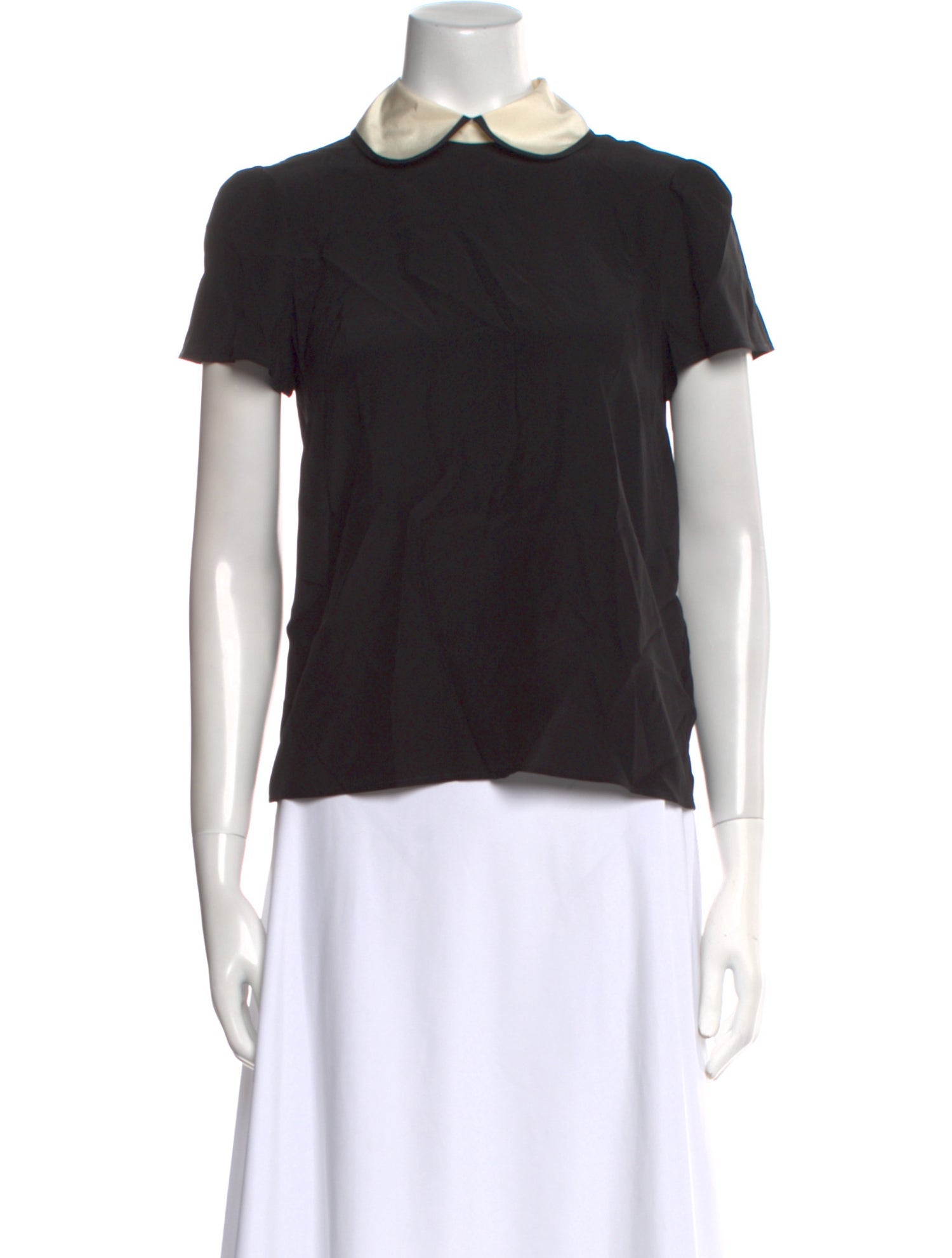 Red Valentino Silk Short Sleeve Top