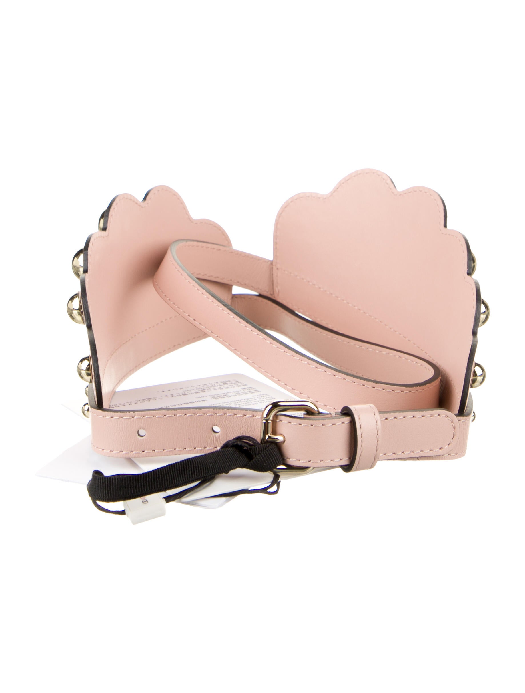 Red Valentino Leather Studded Accents Waist Belt