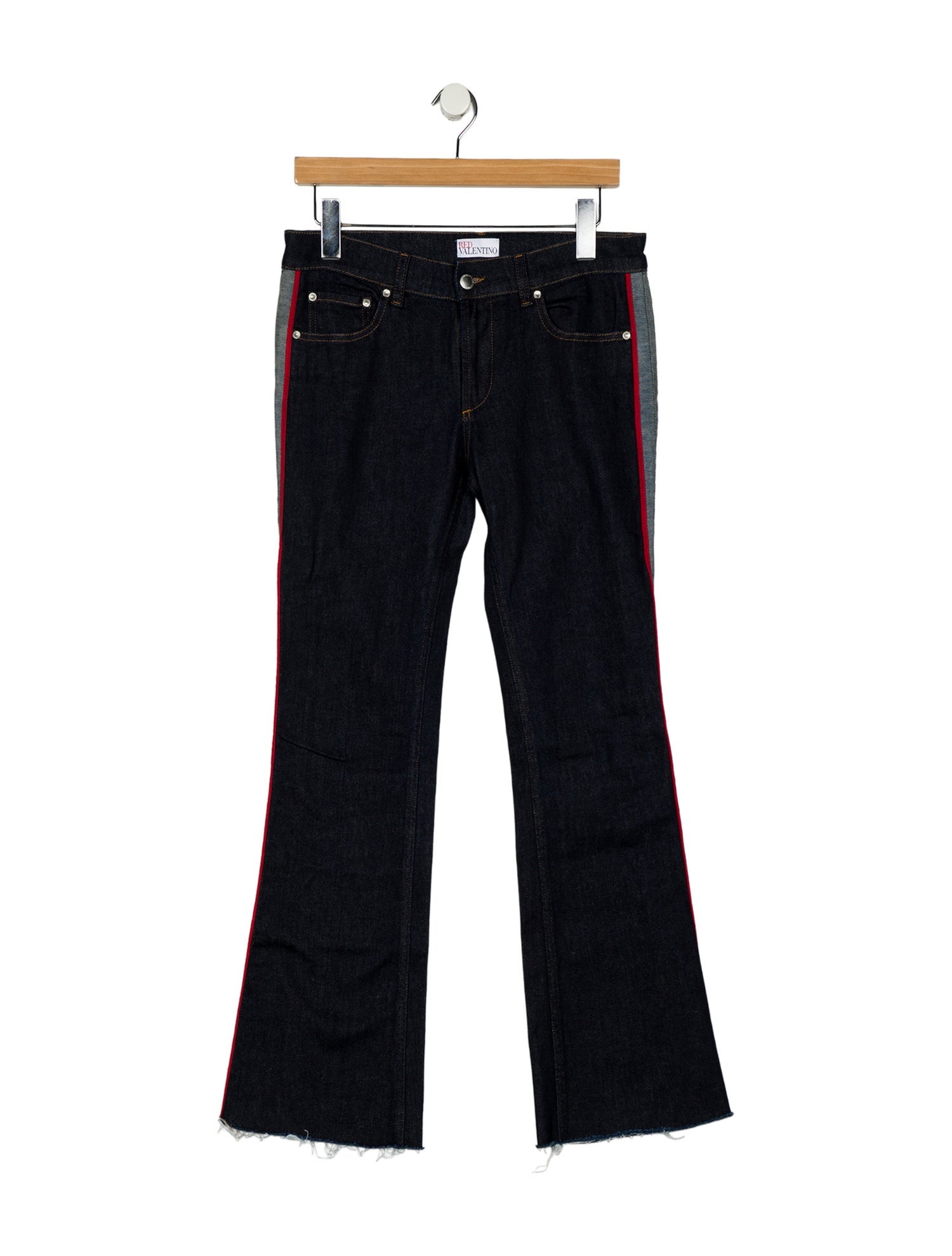Red Valentino Mid-Rise Wide Leg Jeans