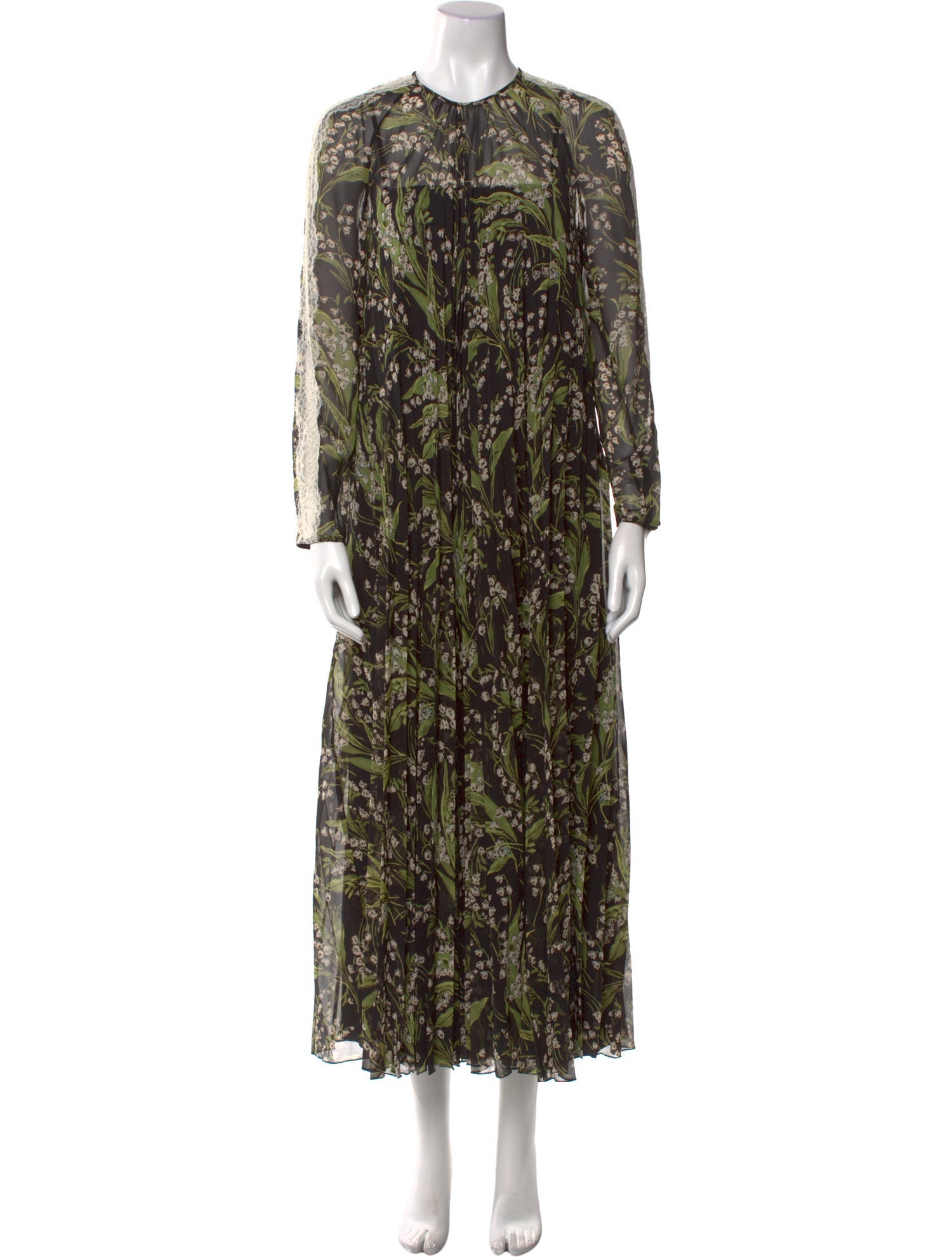 Red Valentino Floral Print Long Dress w/ Tags