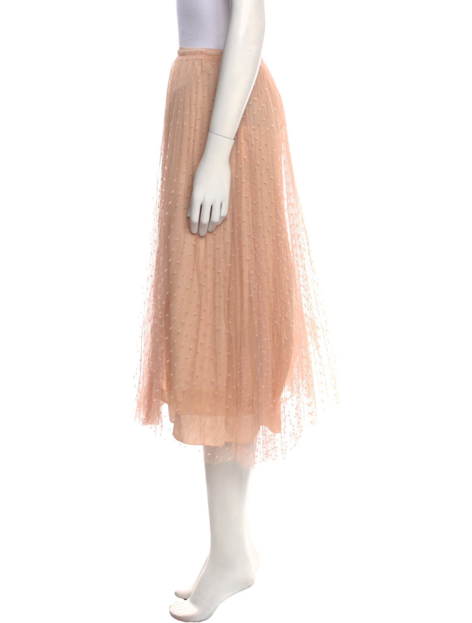 Red Valentino Mesh Midi Length Skirt w/ Tags