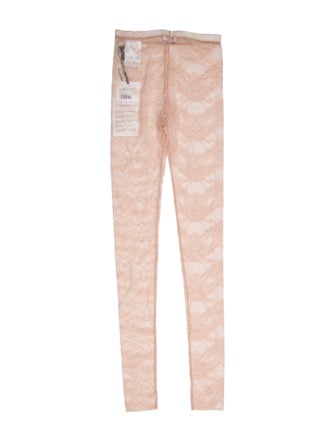 Red Valentino lace trimmed hosiery