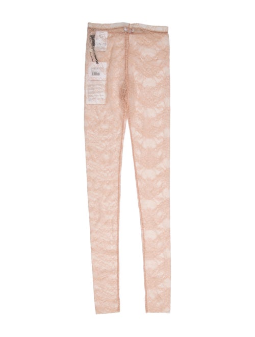 Red Valentino lace trimmed hosiery