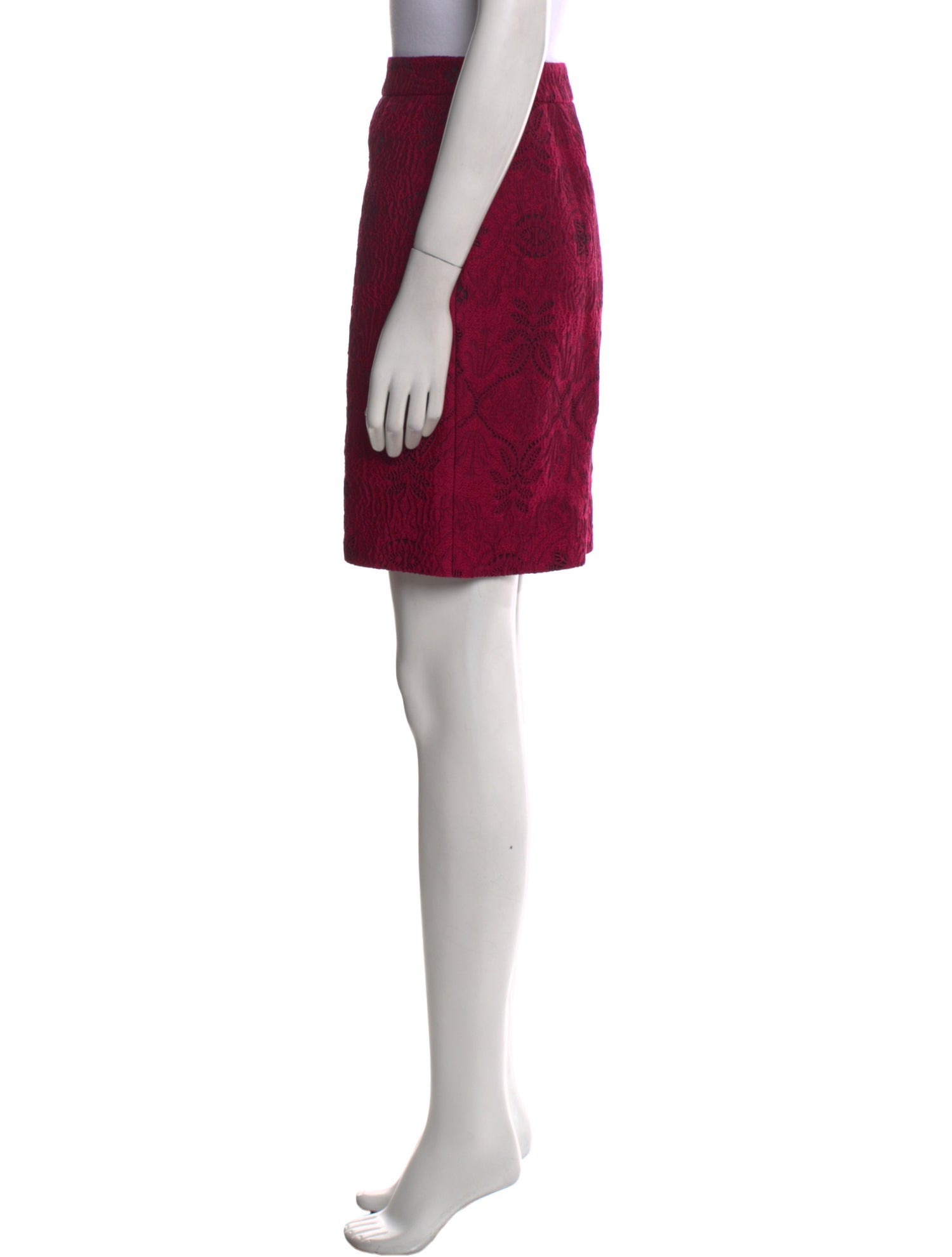 Red Valentino Floral Print Knee-Length Skirt