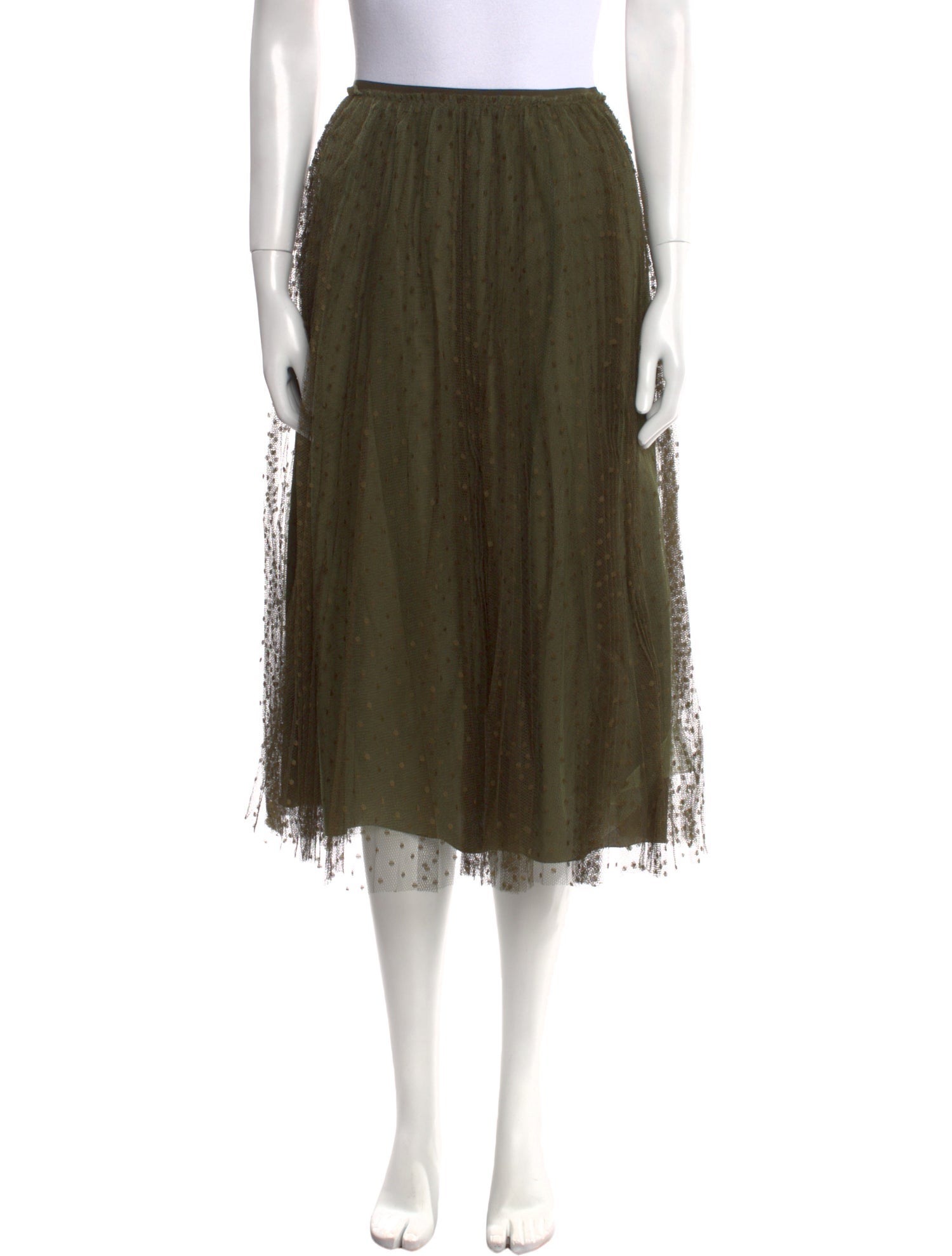 Red Valentino Mesh Midi Length Skirt w/ Tags