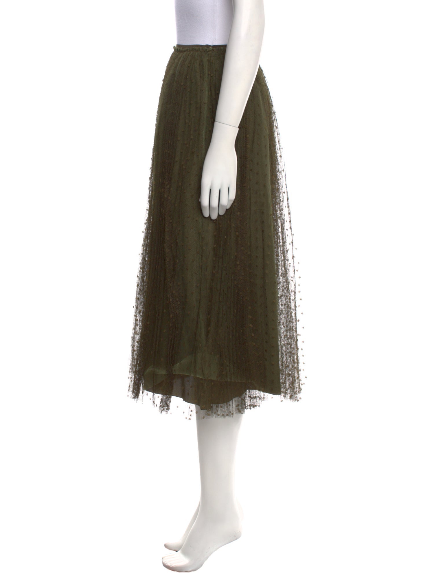 Red Valentino Mesh Midi Length Skirt w/ Tags