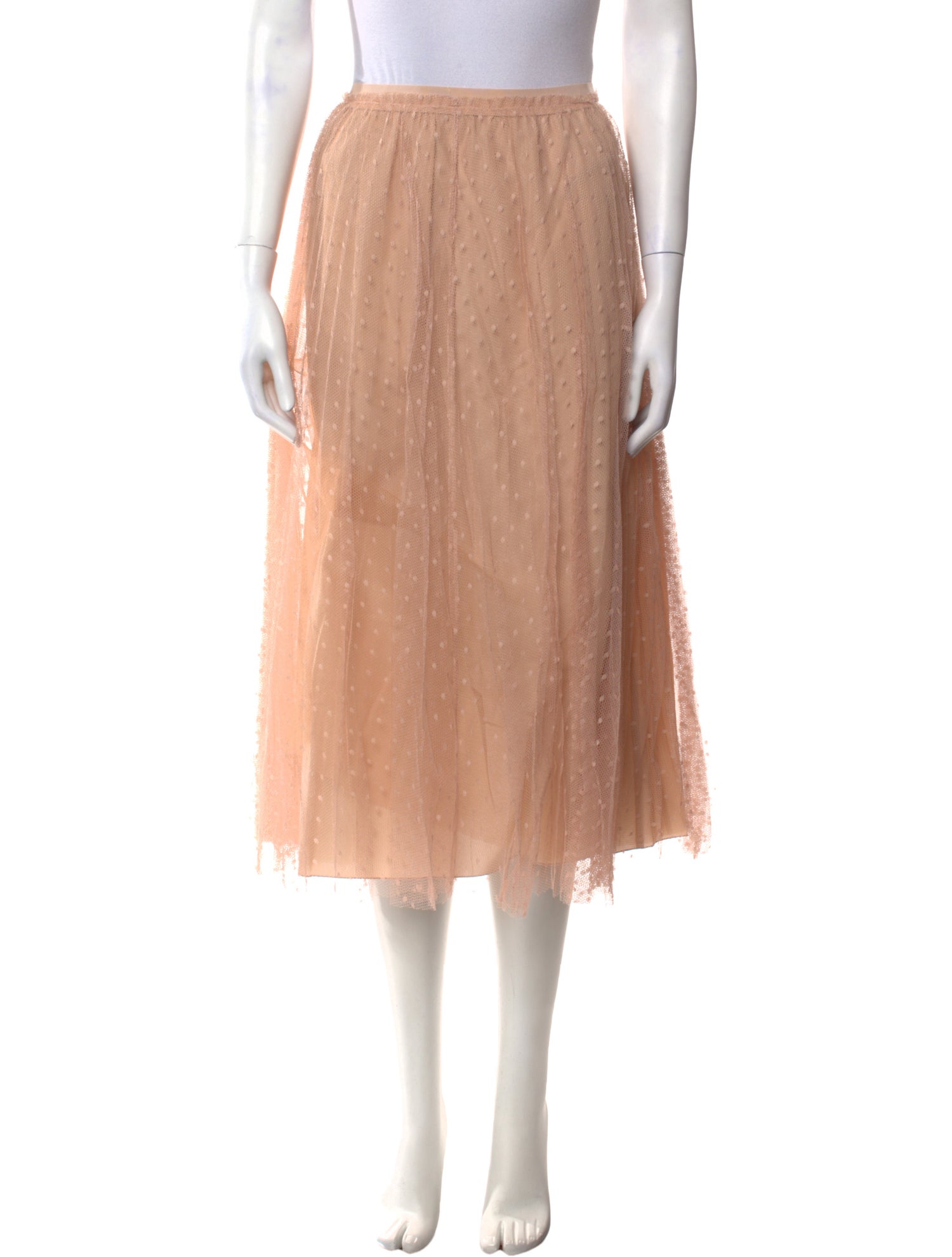 Red Valentino Embroidered Accent Midi Length Skirt w/ Tags