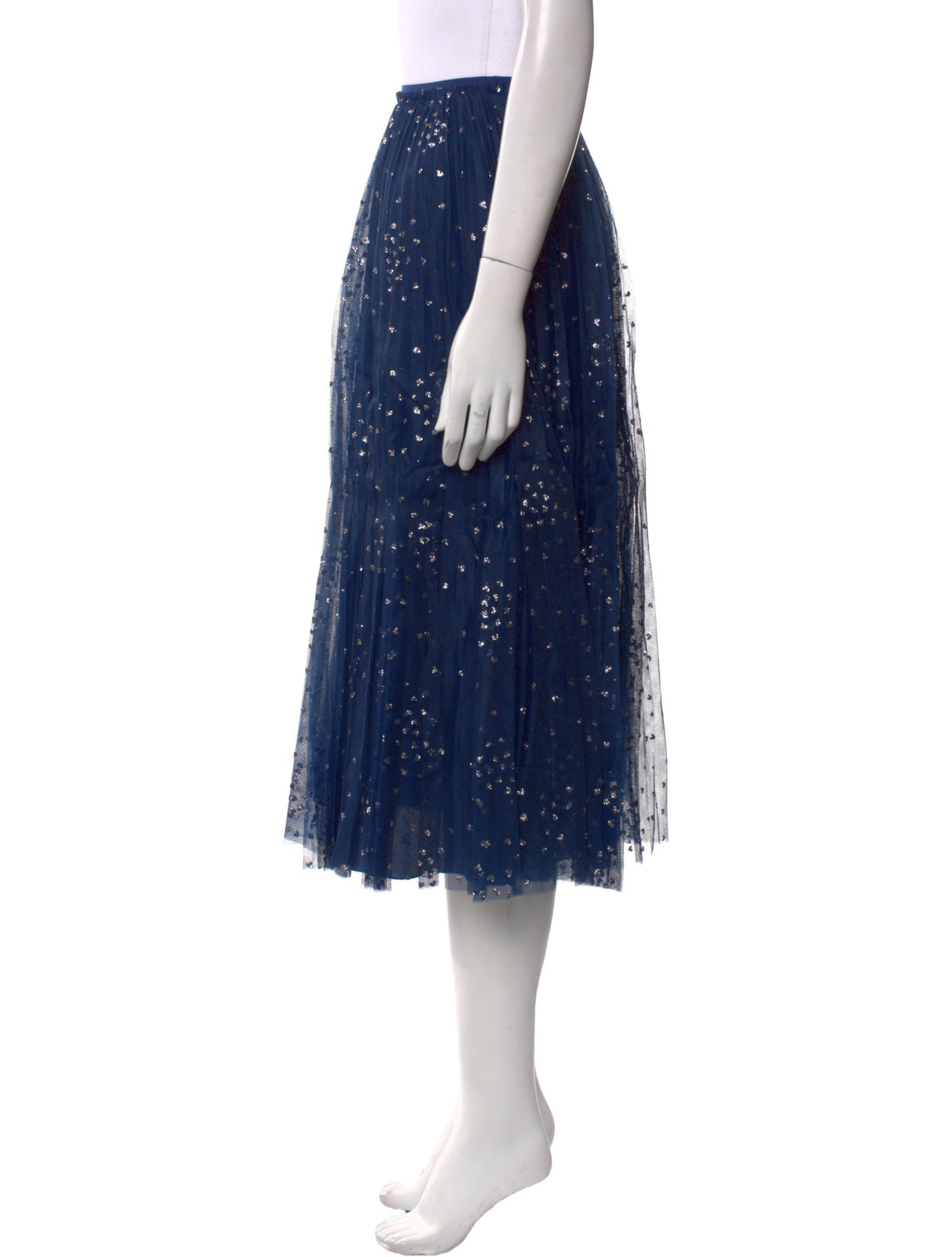 Red Valentino Polka Dot Print Midi Length Skirt w/ Tags