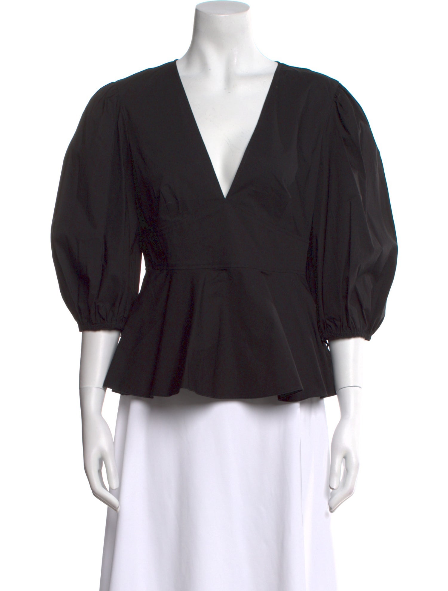 Red Valentino V-Neck Three-Quarter Sleeve Blouse w/ Tags