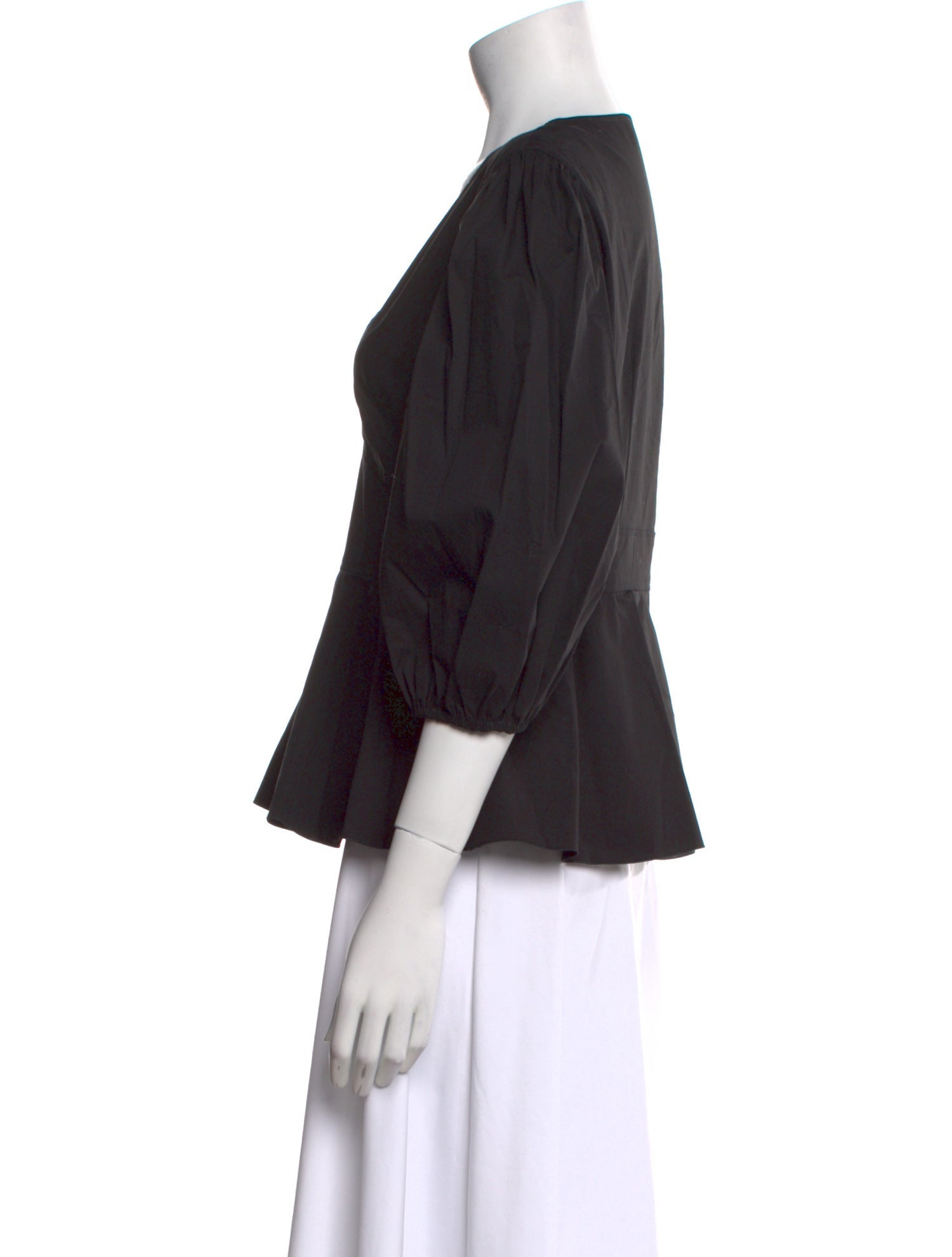 Red Valentino V-Neck Three-Quarter Sleeve Blouse w/ Tags