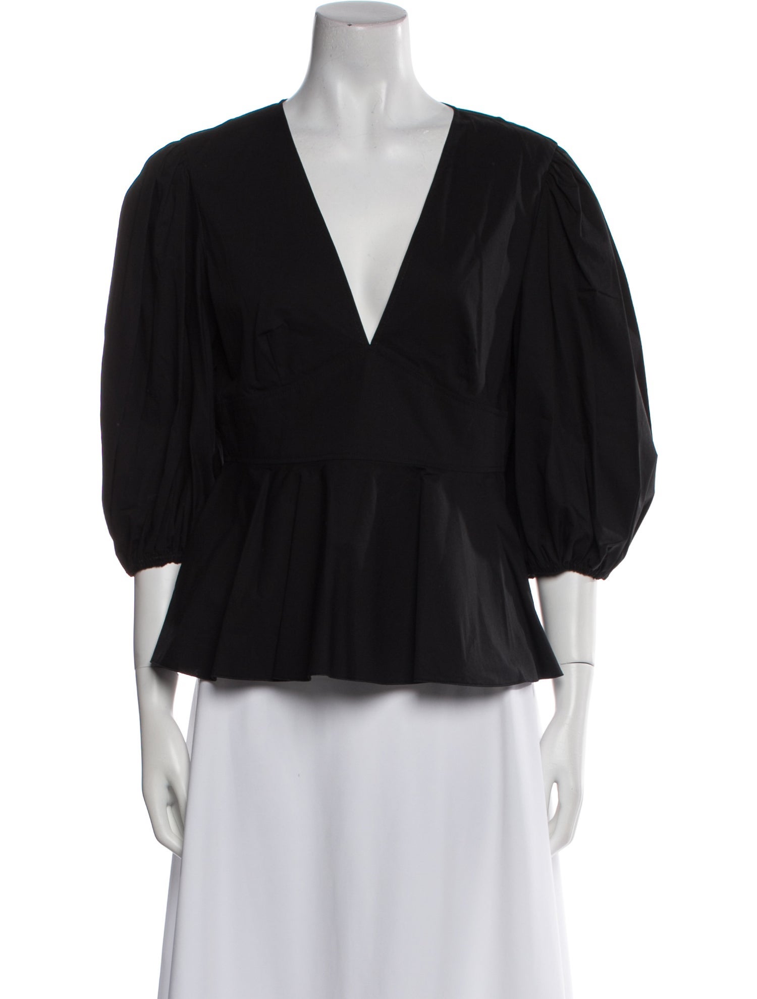 Red Valentino V-Neck Three-Quarter Sleeve Blouse w/ Tags