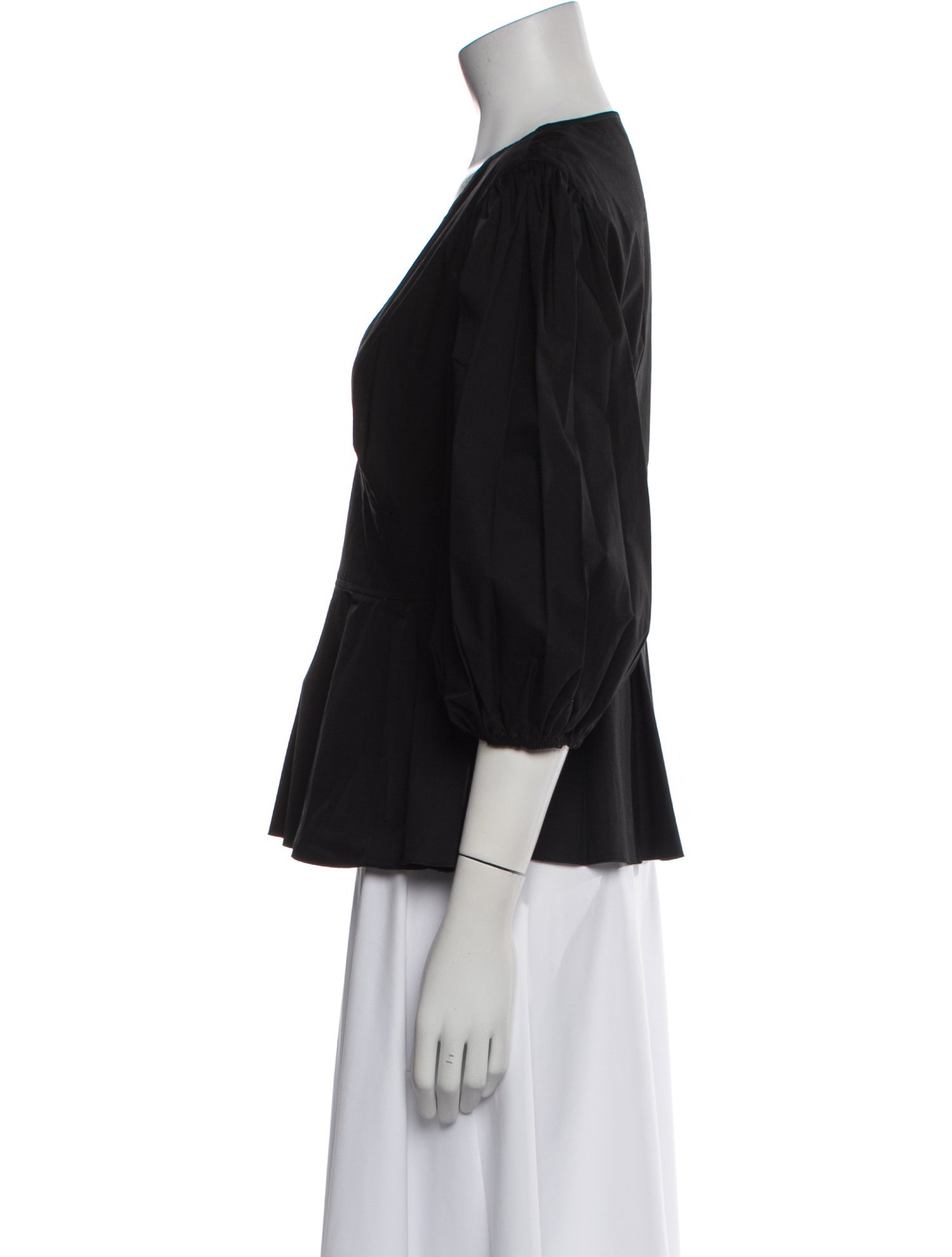 Red Valentino V-Neck Three-Quarter Sleeve Blouse w/ Tags