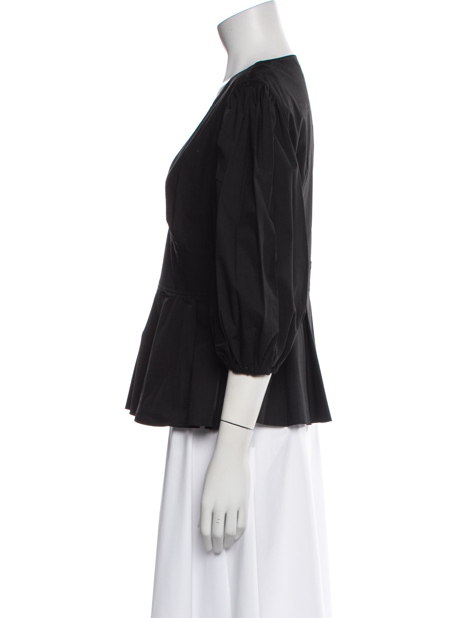 Red Valentino V-Neck Three-Quarter Sleeve Blouse w/ Tags