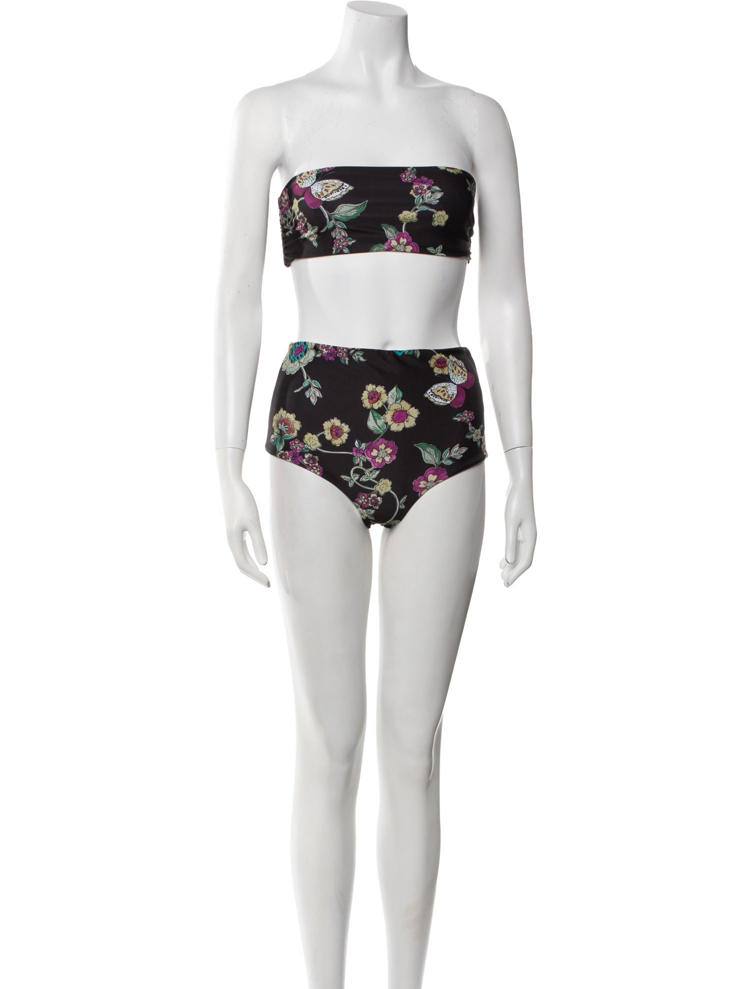 Red Valentino Floral Print Bikini