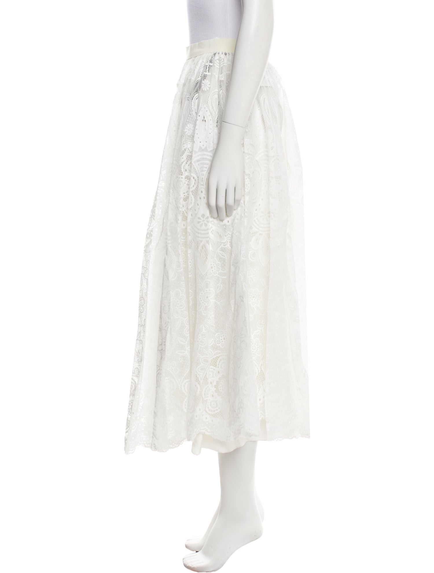 Red Valentino Mesh Midi Length Skirt w/ Tags