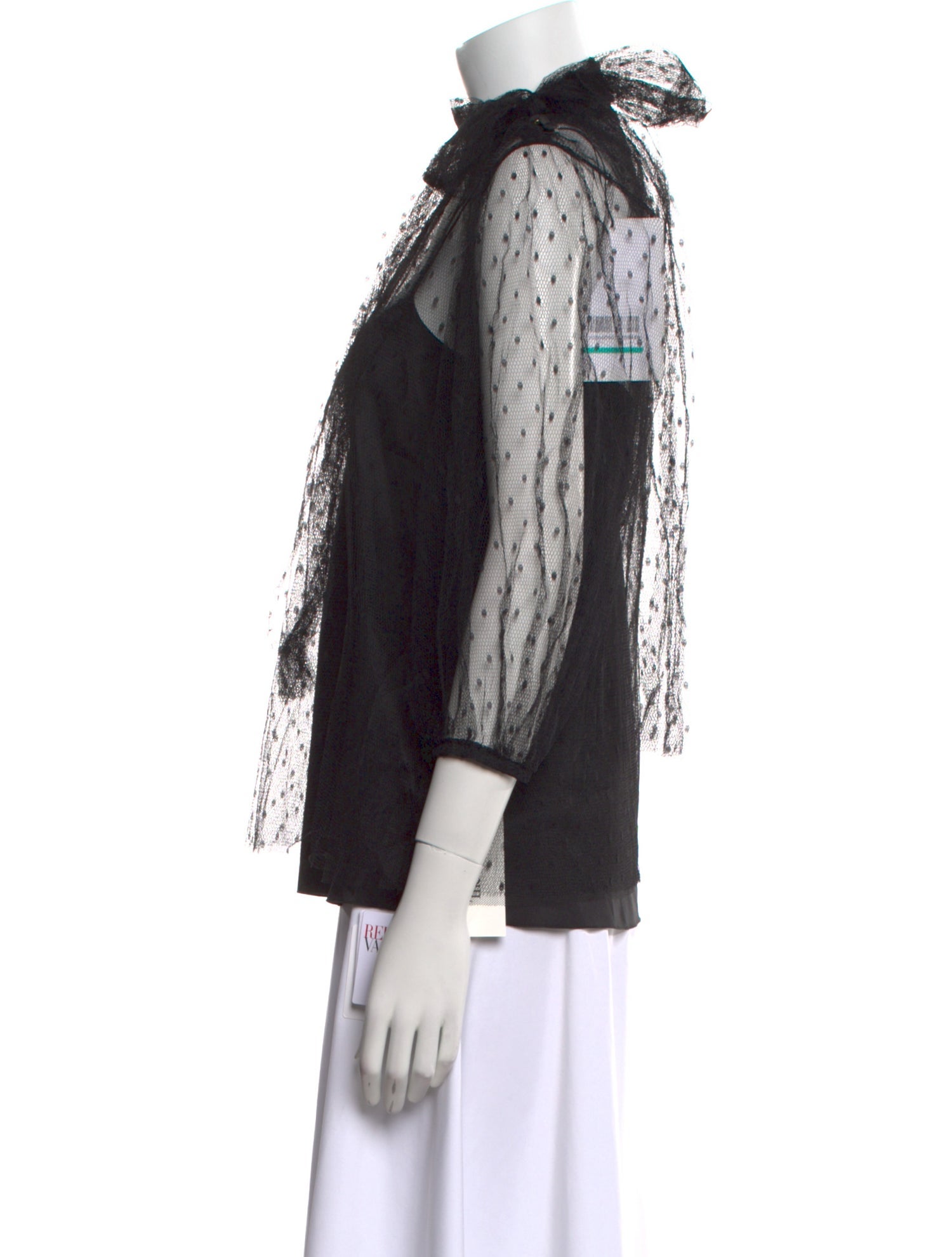 Red Valentino Lace Mock Neck Blouse w/ Tags