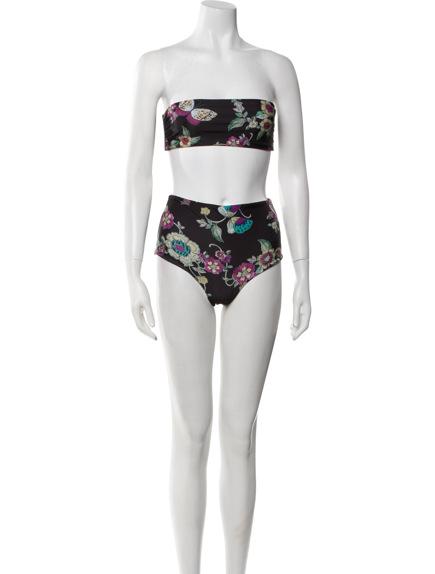 Red Valentino Floral Print Bikini