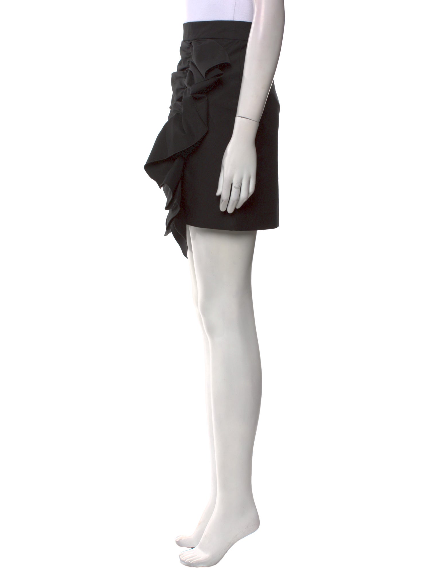 Red Valentino Ruffle Embellishment Mini Skirt