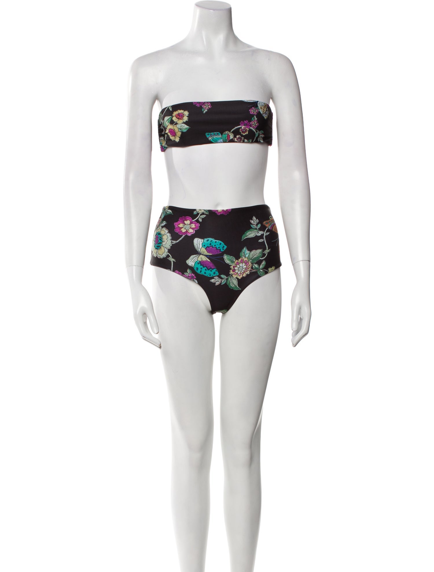 Red Valentino Floral Print Bikini