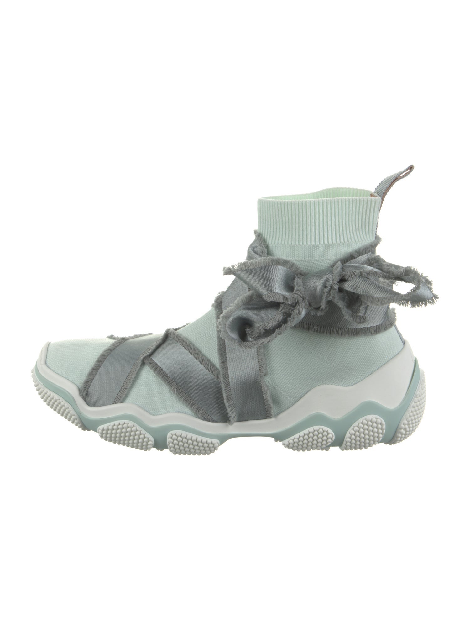 Red Valentino Raw-Edge Trim Sneakers