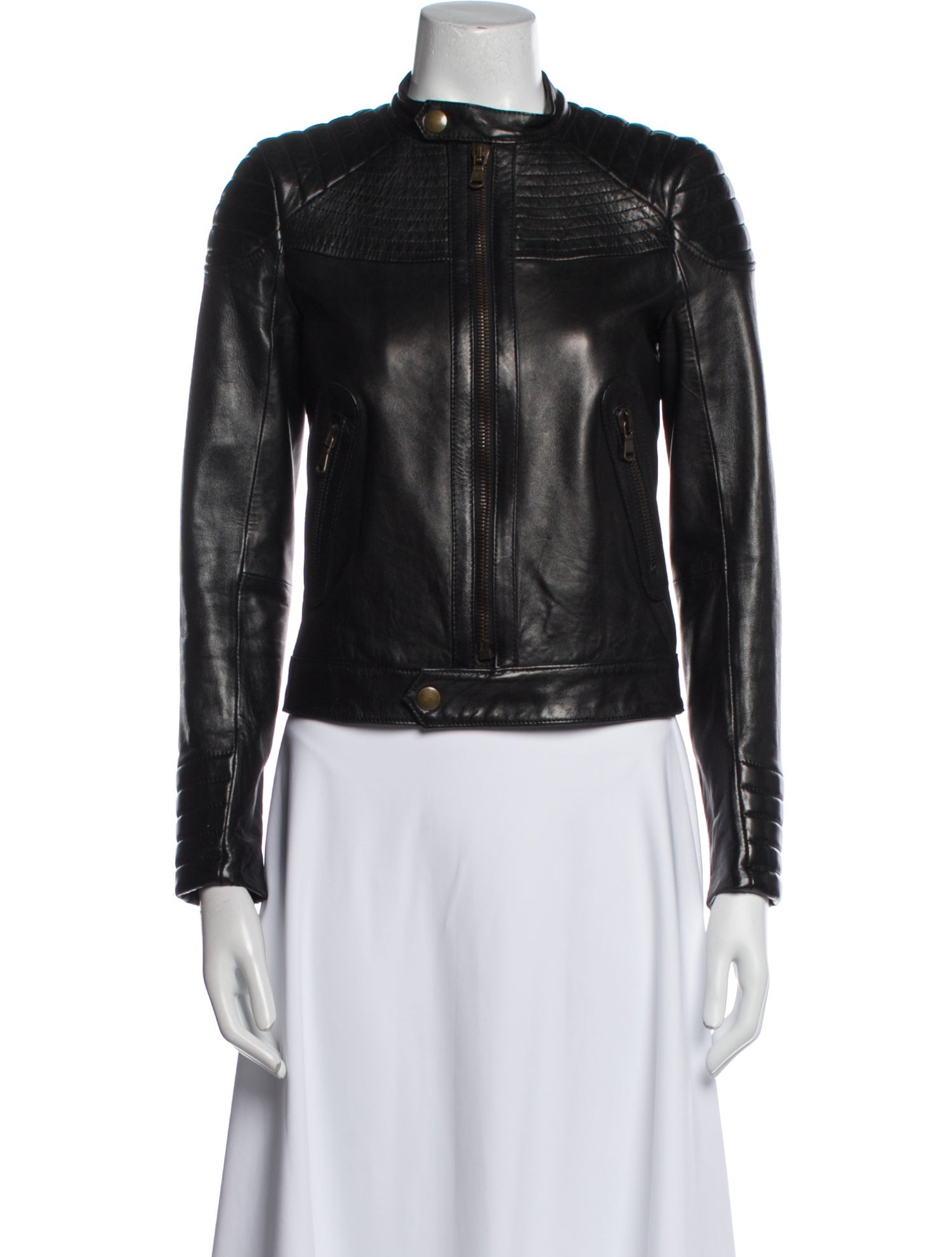 Red Valentino Leather Biker Jacket