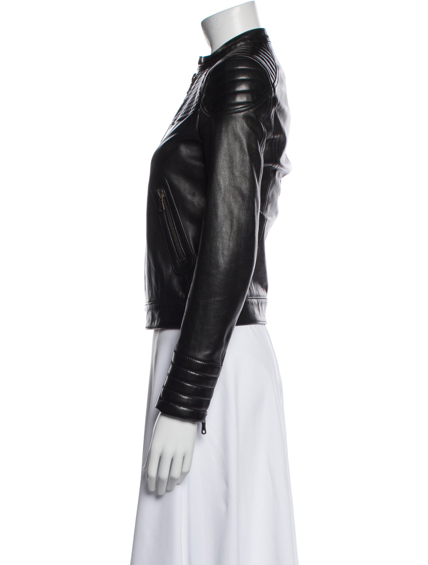 Red Valentino Leather Biker Jacket