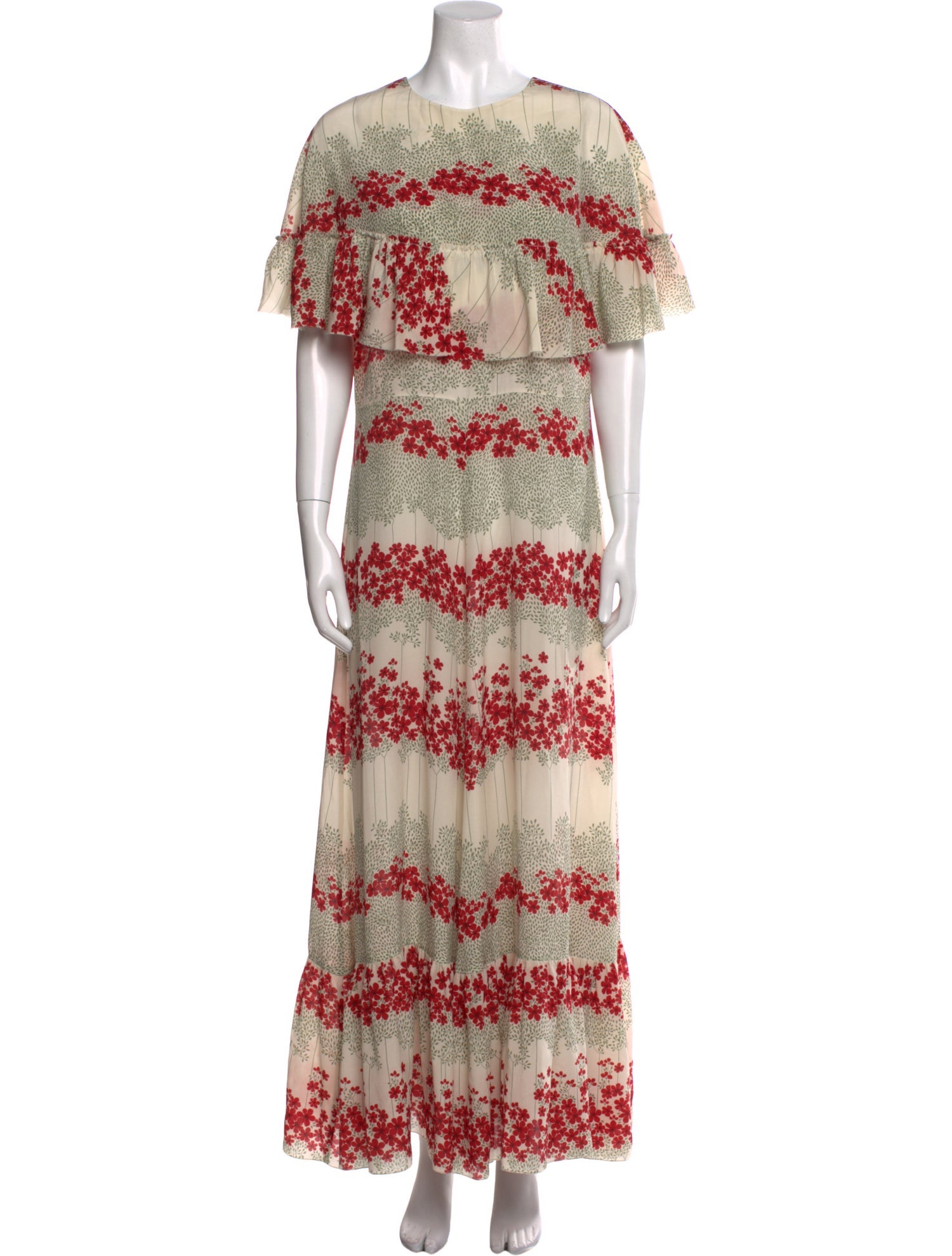 Red Valentino Silk Long Dress