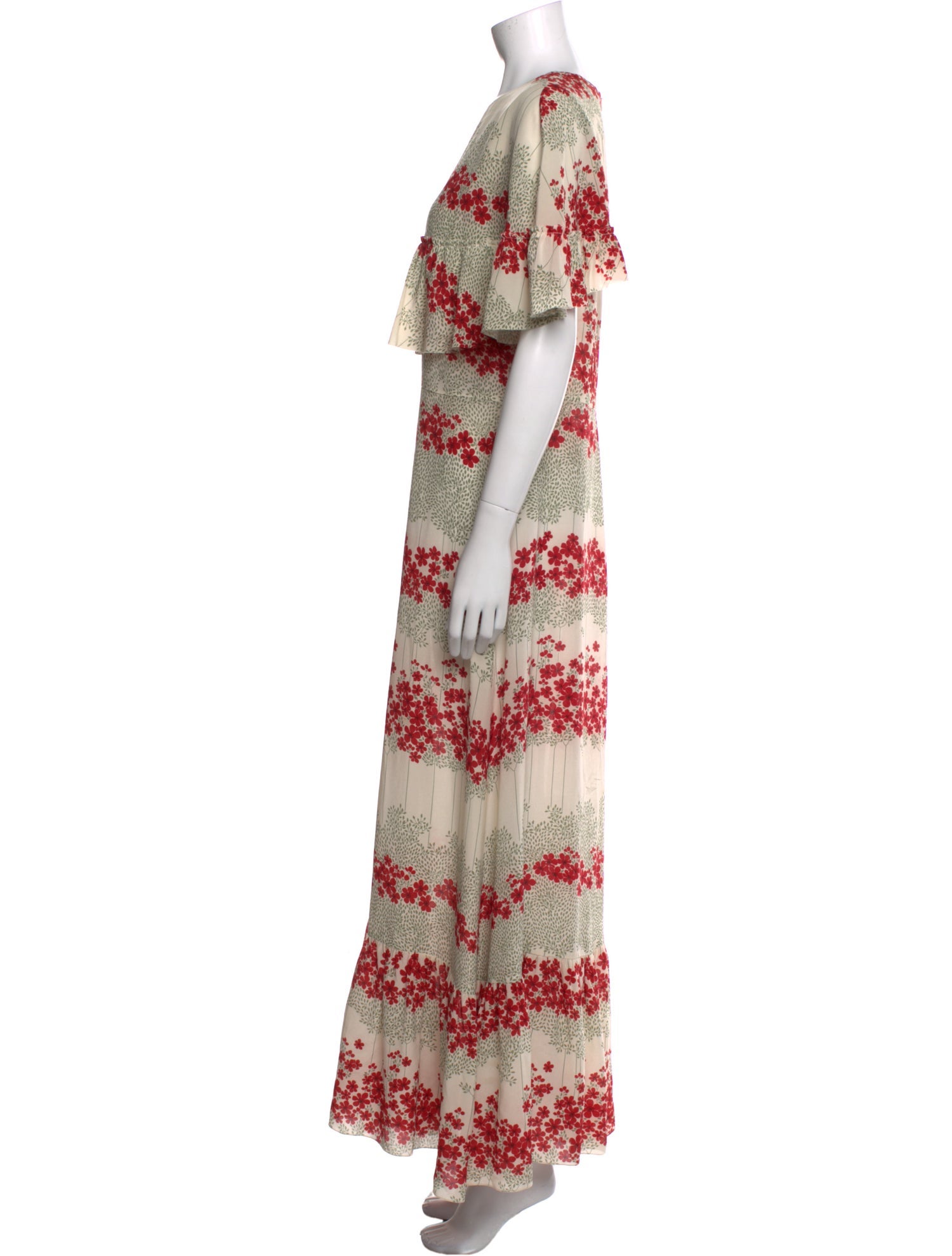 Red Valentino Silk Long Dress