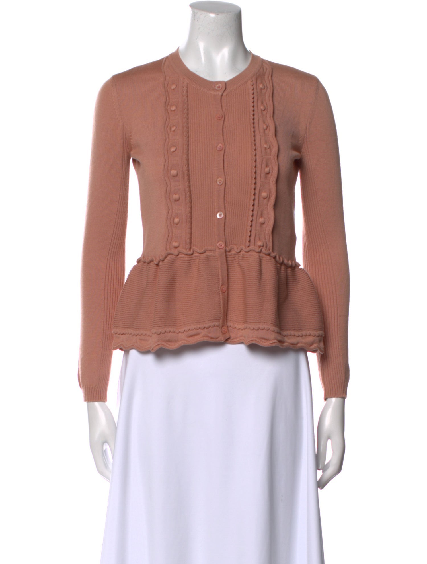 Red Valentino Virgin Wool Crew Neck Sweater