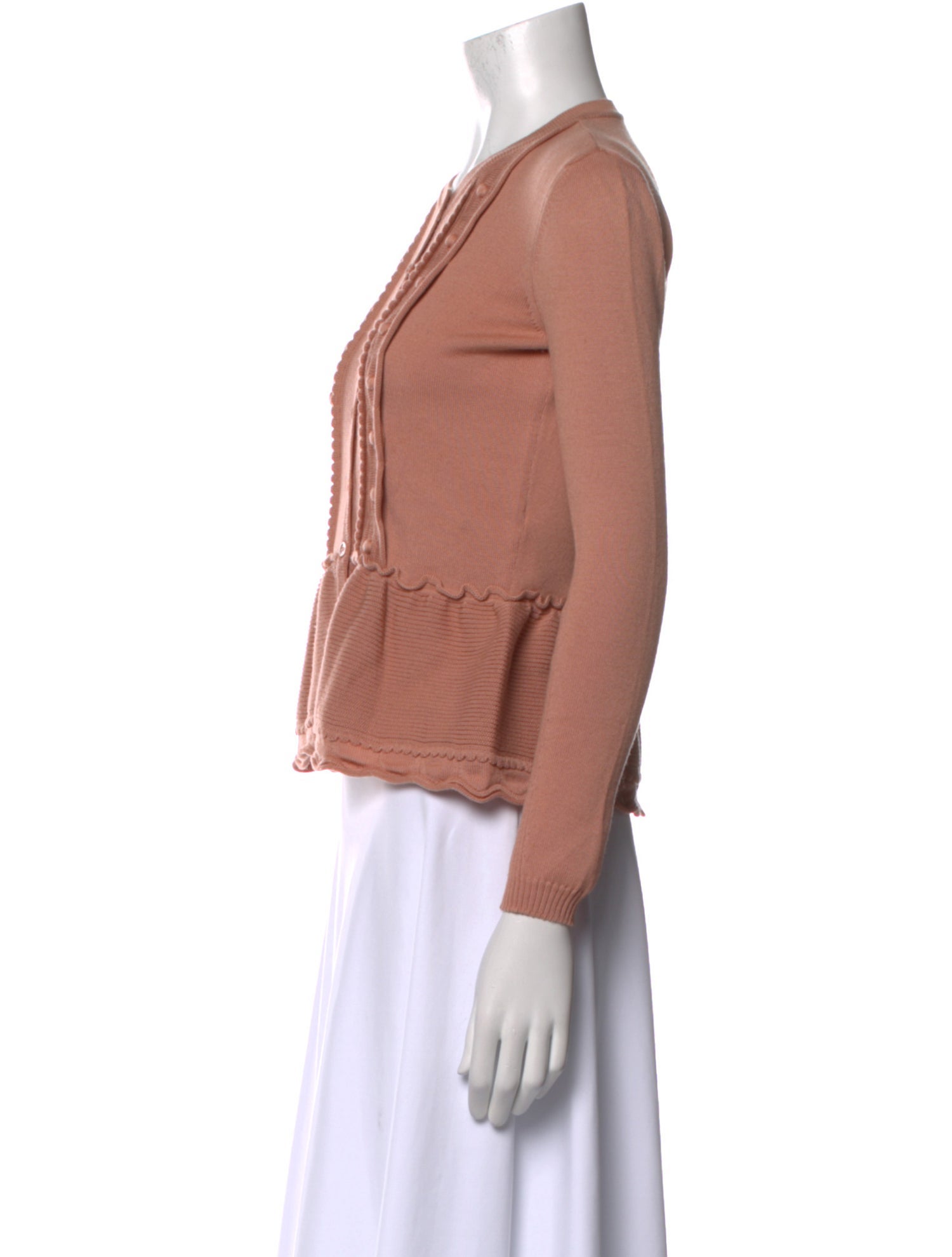 Red Valentino Virgin Wool Crew Neck Sweater