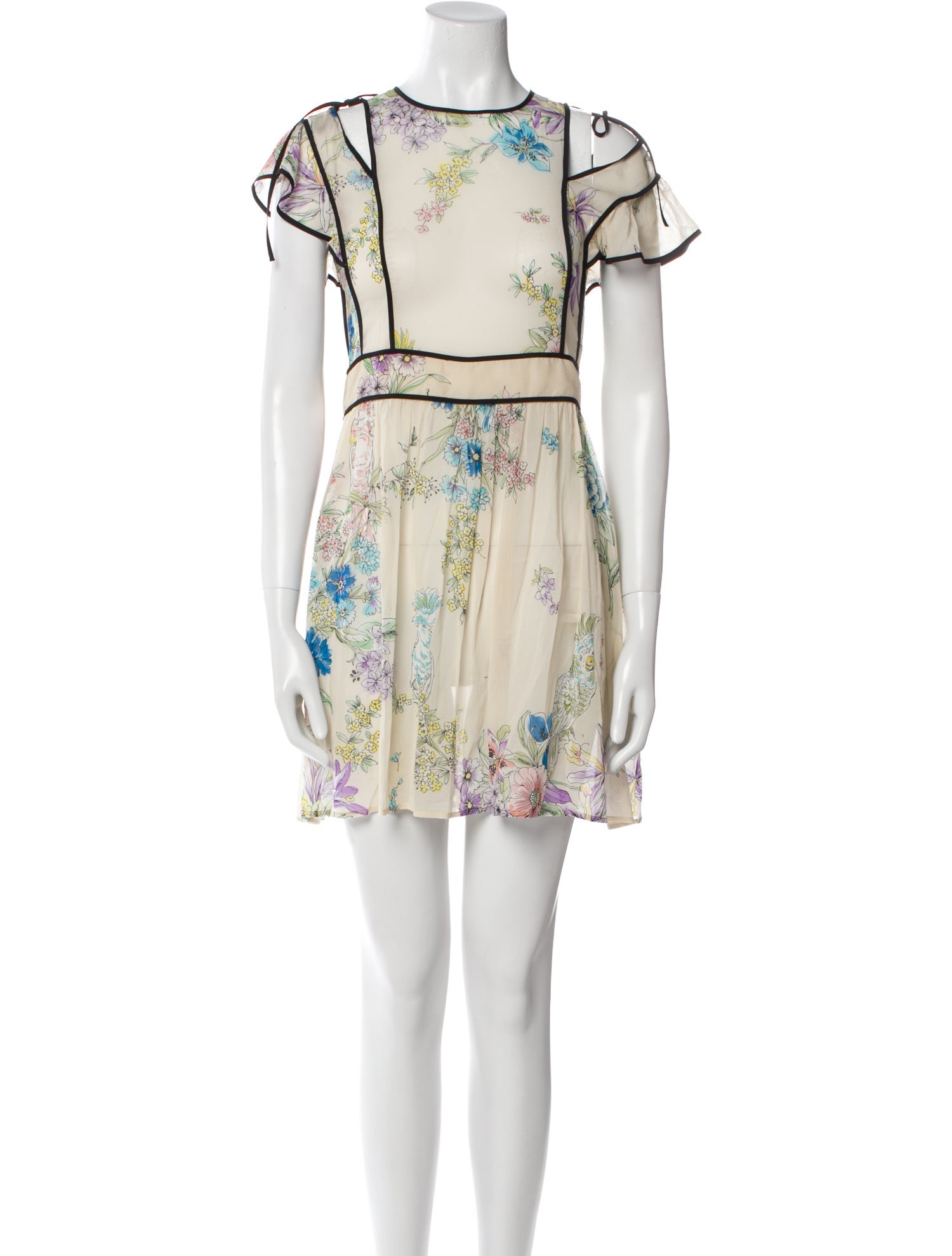 Red Valentino Silk Mini Dress
