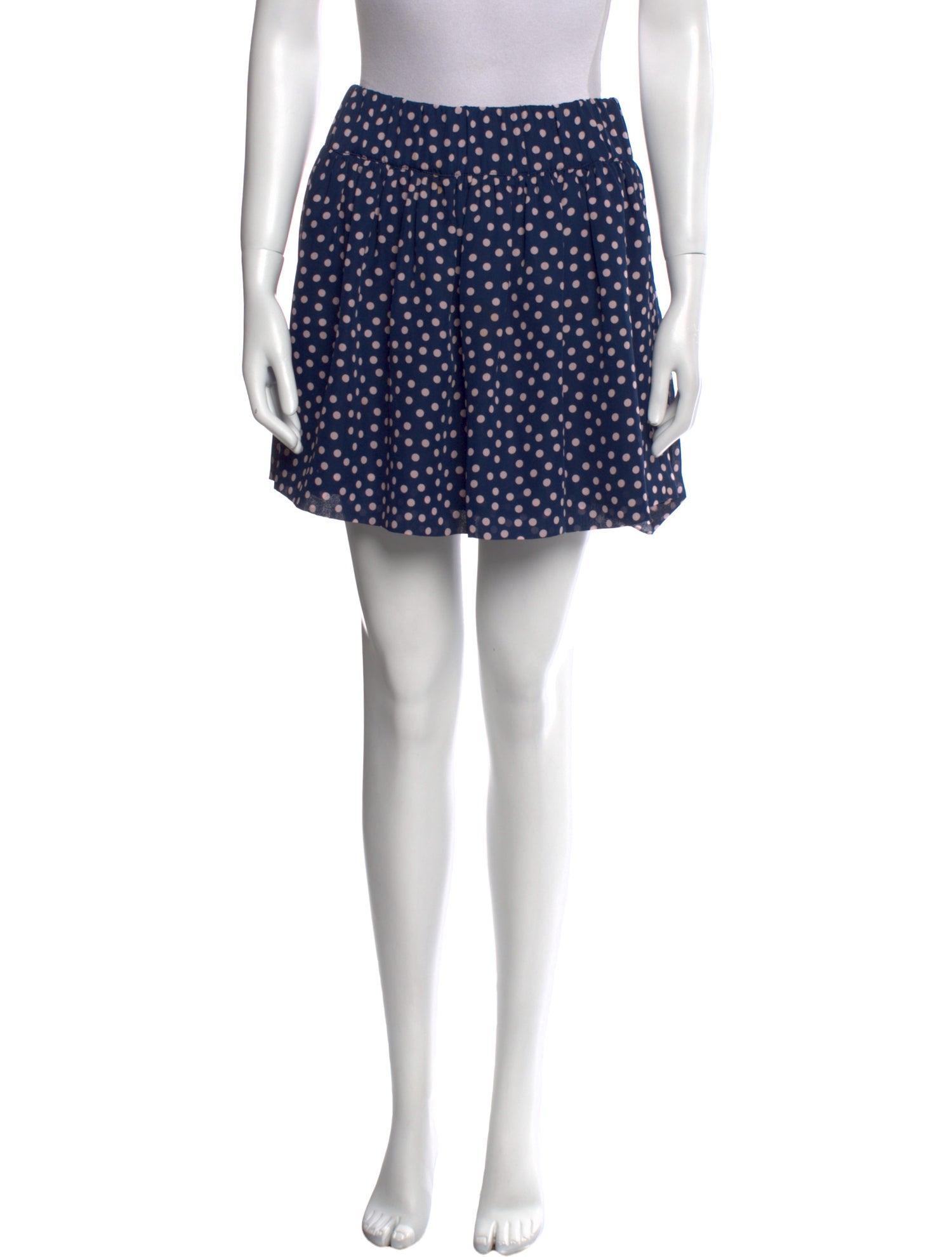 Red Valentino Polka Dot Print Mini Skirt