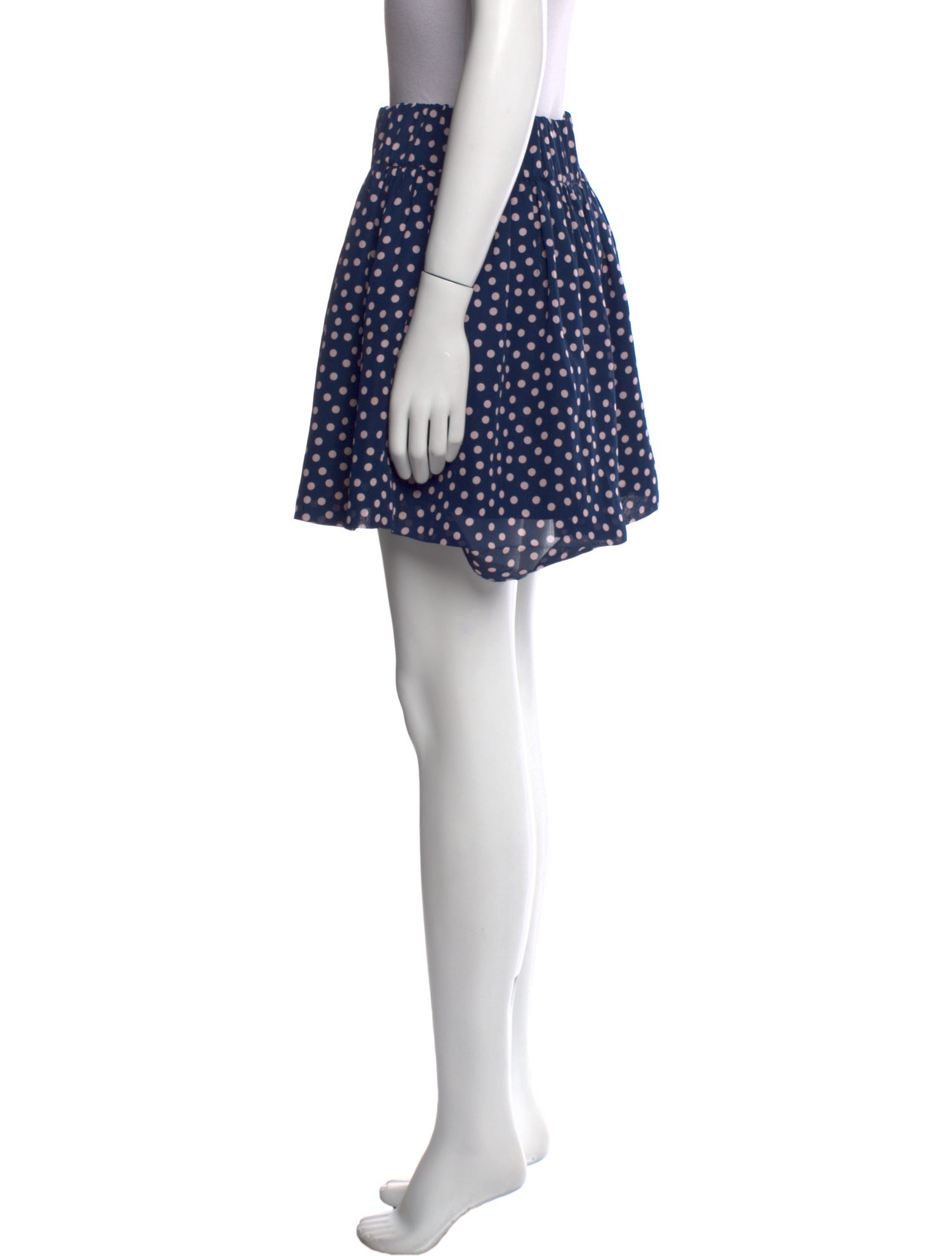 Red Valentino Polka Dot Print Mini Skirt