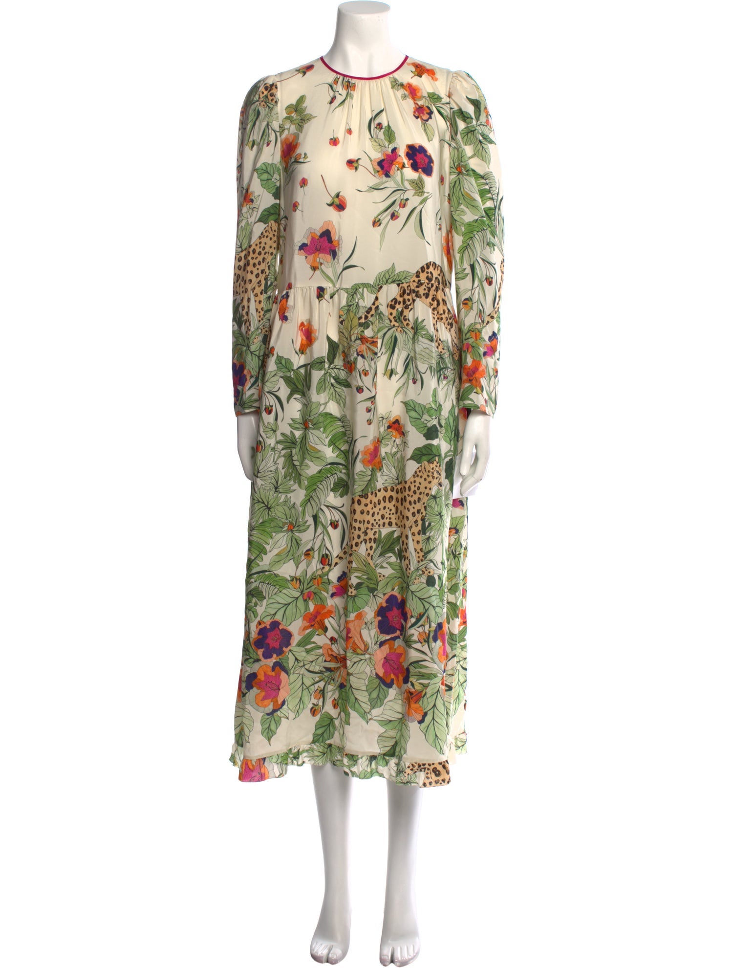 Red Valentino Silk Long Dress