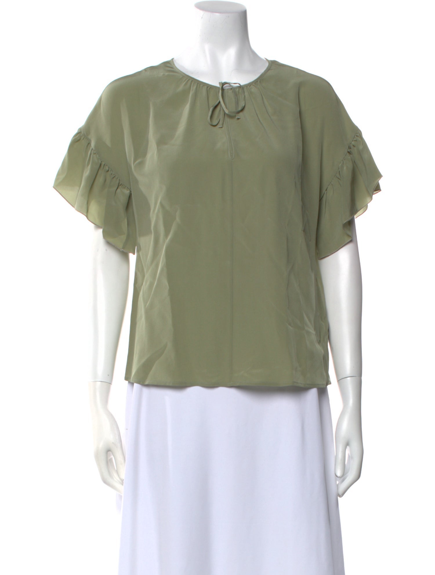 Red Valentino Silk Crew Neck Blouse w/ Tags