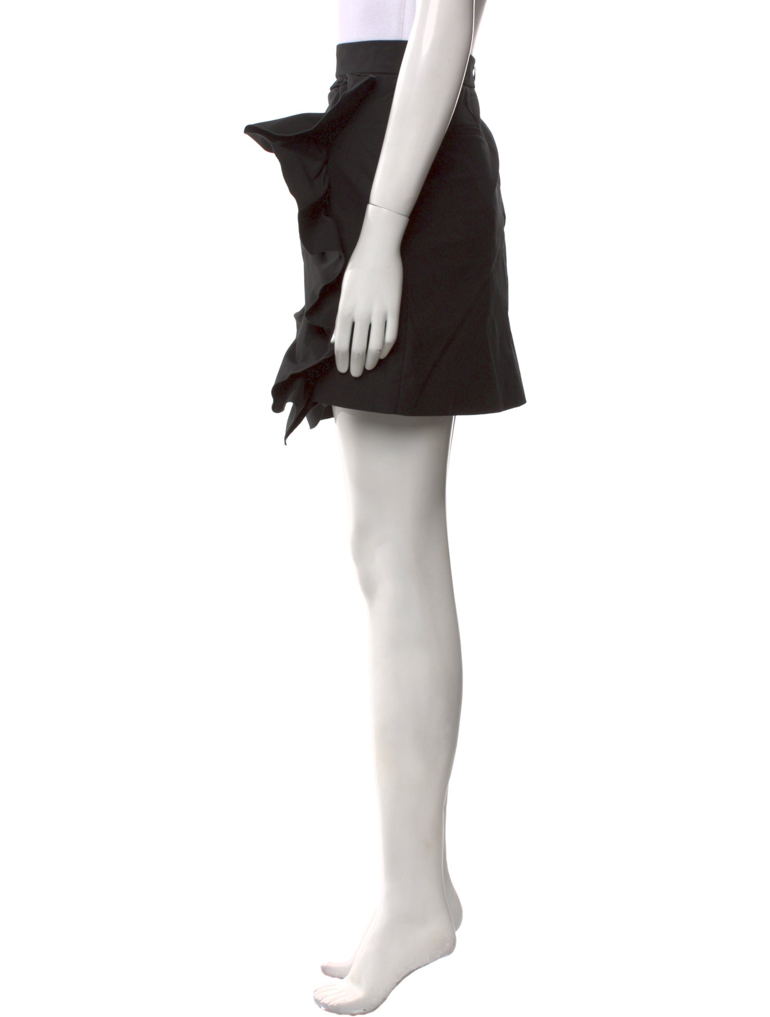 Red Valentino Ruffle Embellishment Mini Skirt