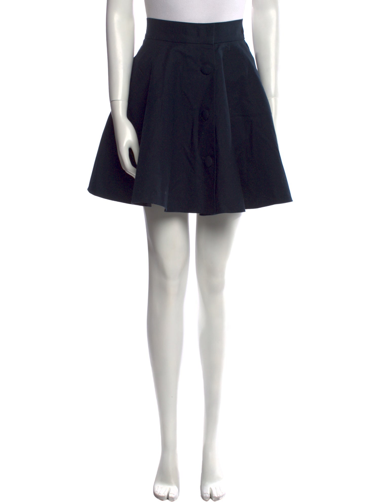 Red Valentino Studded Accents Mini Skirt