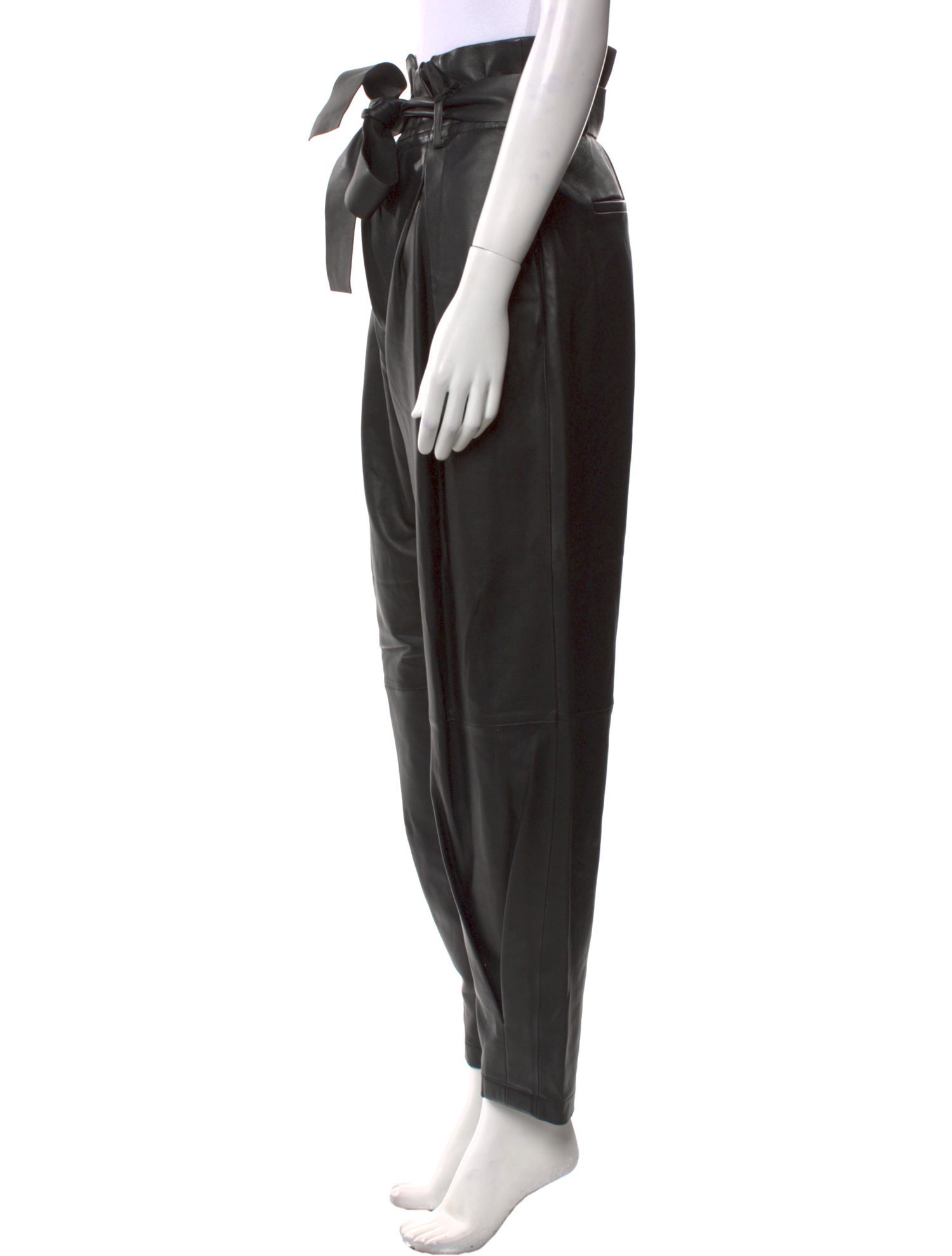 Red Valentino Faux Leather Straight Leg Pants w/ Tags