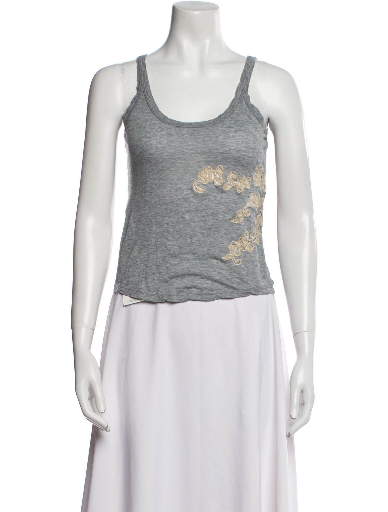 Red Valentino Scoop Neck Sleeveless Top