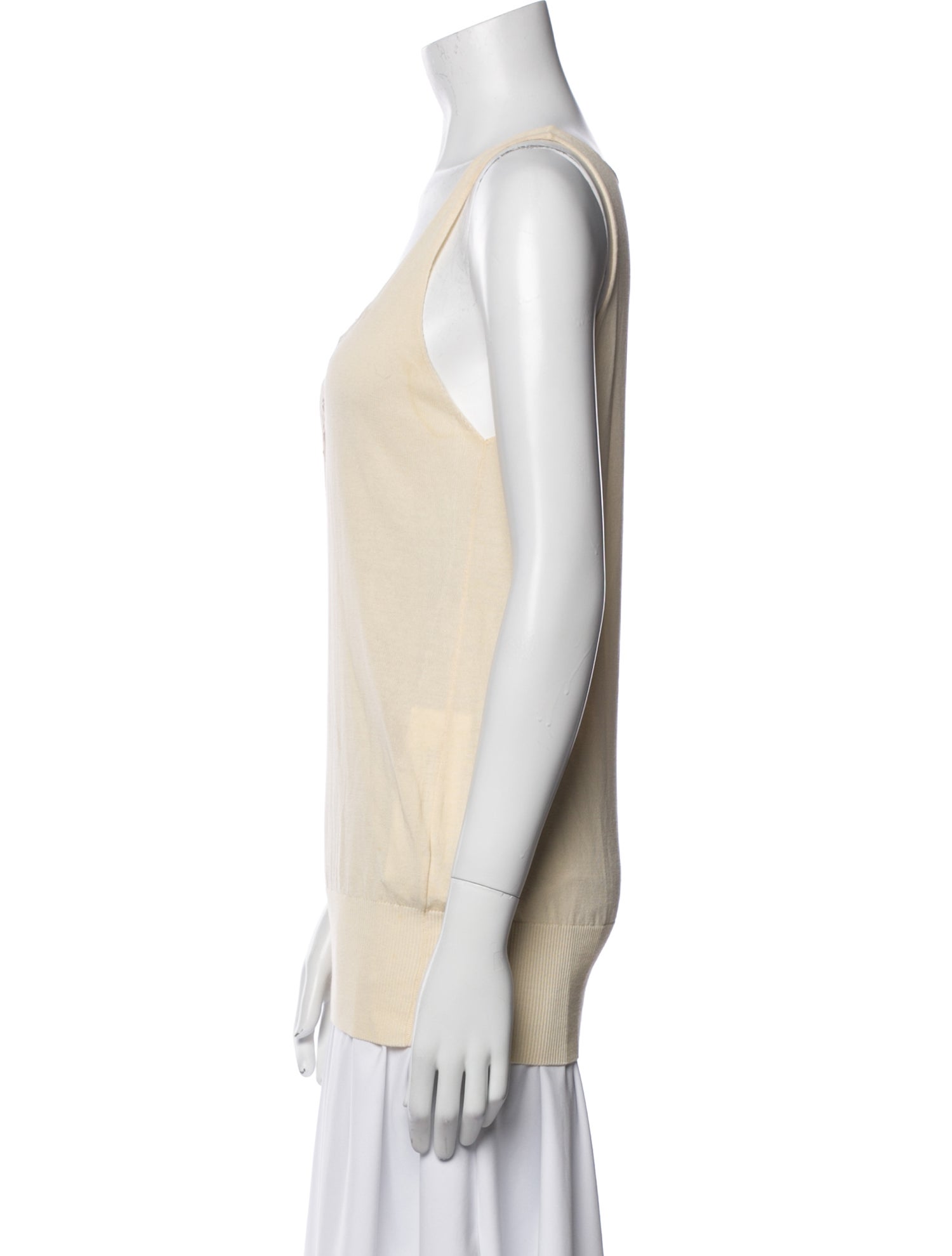 Red Valentino V-Neck Sleeveless Top