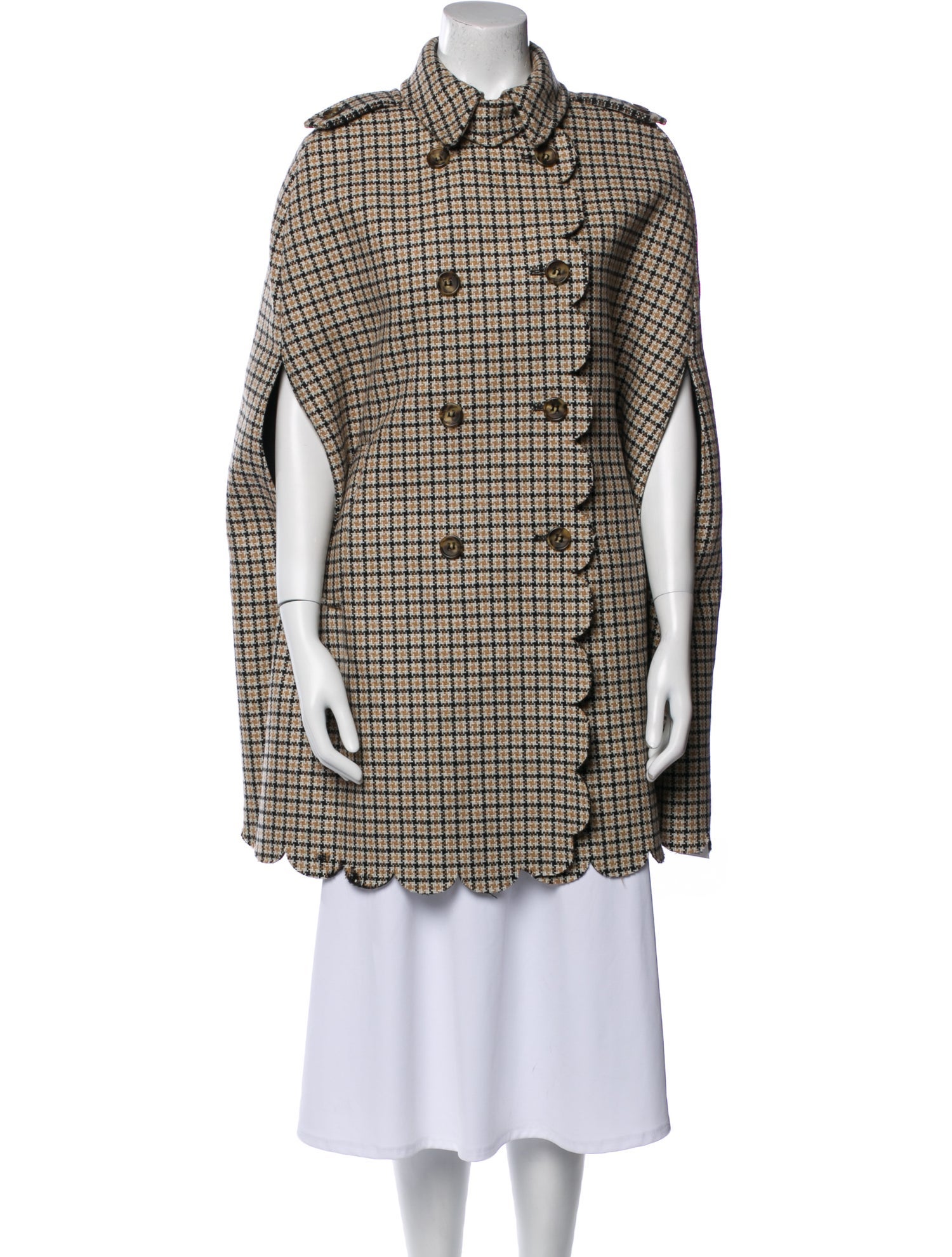 Red Valentino Wool Printed Coat