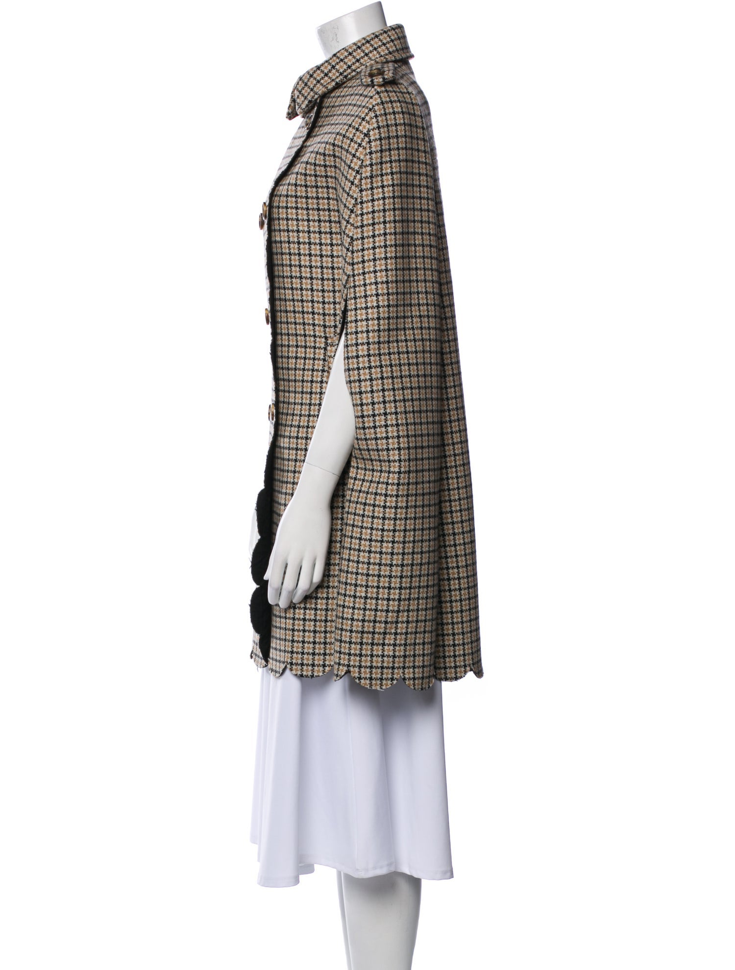 Red Valentino Wool Printed Coat