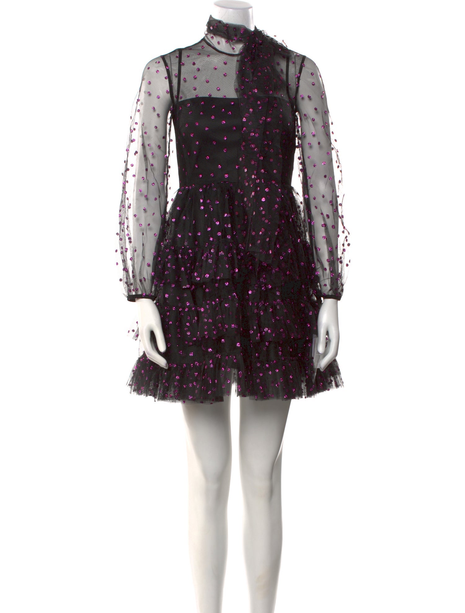 Red Valentino Floral Print Mini Dress