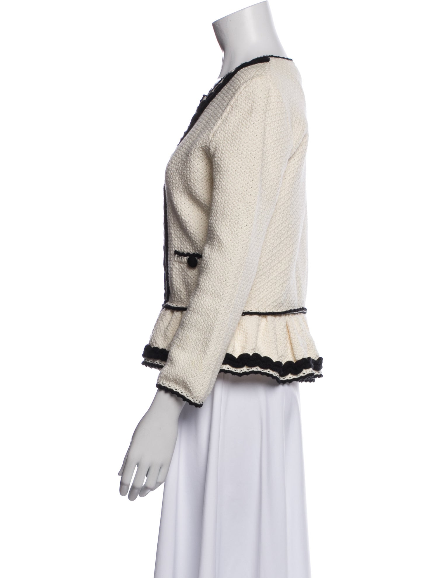 Red Valentino Tweed Pattern Evening Jacket