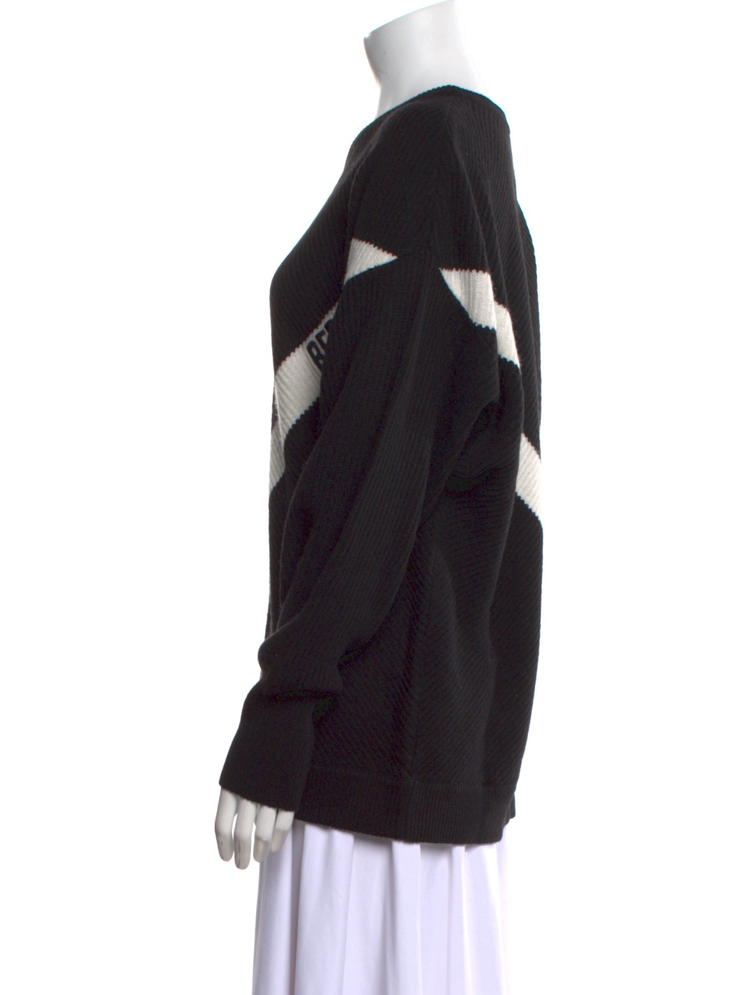 Red Valentino Striped V-Neck Sweater w/ Tags