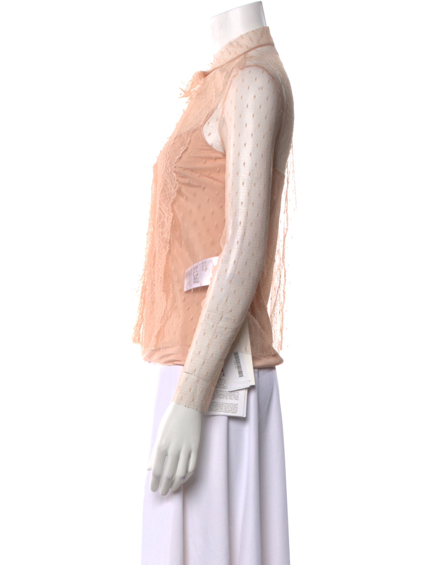 Red Valentino Mock Neck Long Sleeve Blouse w/ Tags