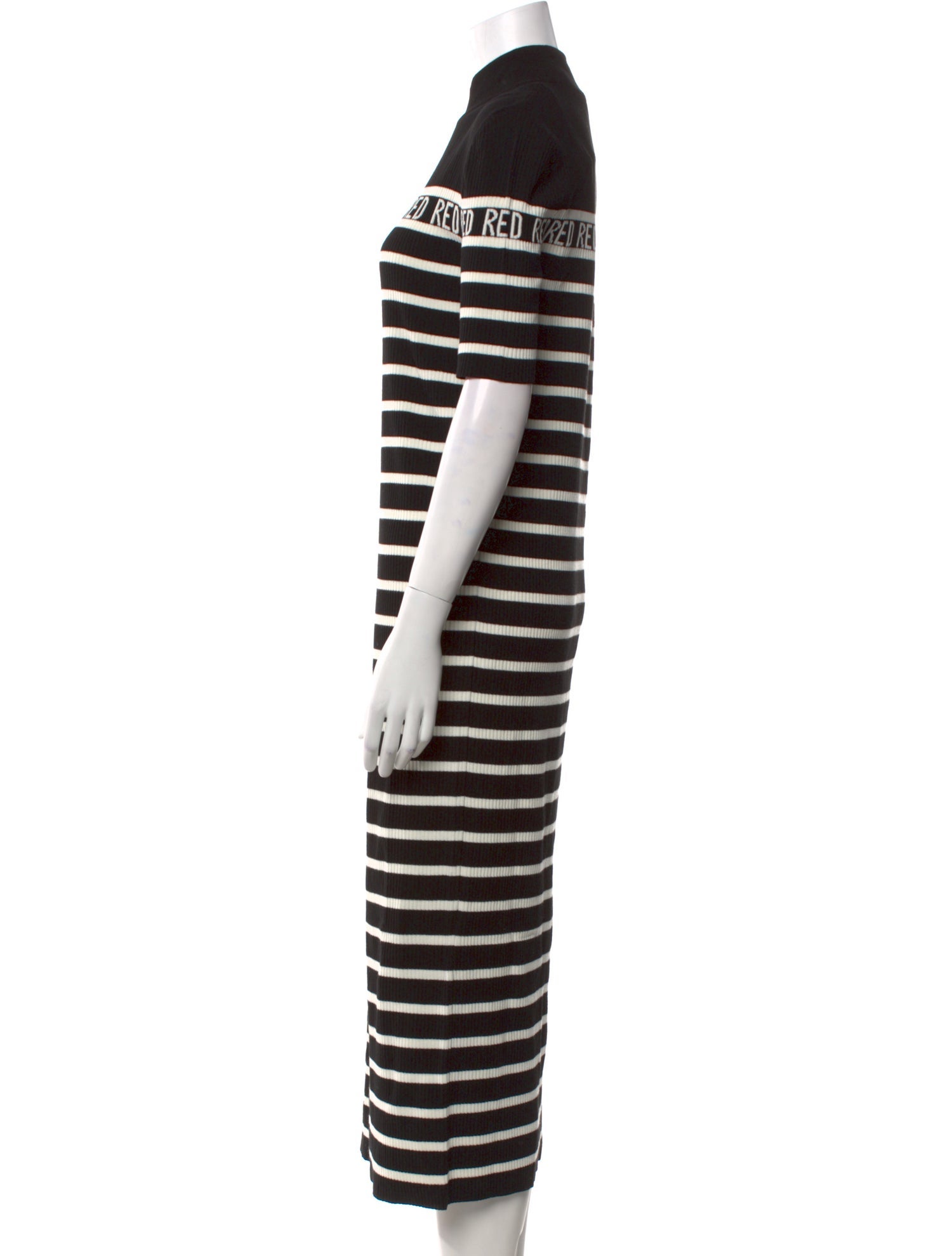 Red Valentino Striped Long Dress w/ Tags