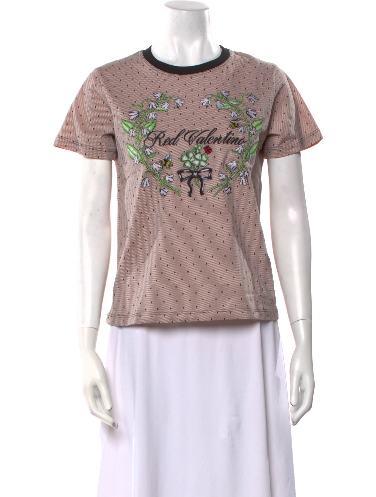 Red Valentino Graphic Print Crew Neck T-Shirt w/ Tags